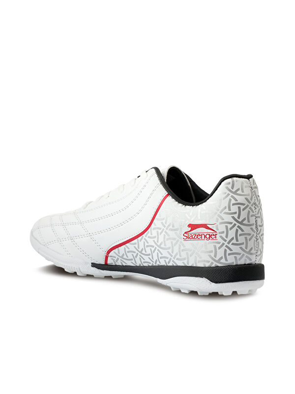 HINO HS Erkek Halı Saha Beyaz / Siyah Futbol Ayakkabısı - Görsel 4