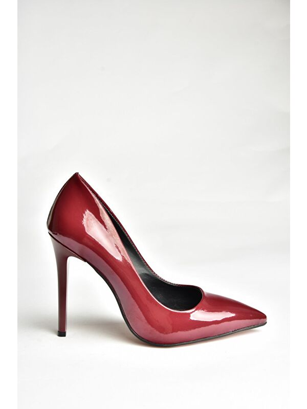 T6761920 Bordo Kadın Topuklu Ayakkabı - Görsel 3