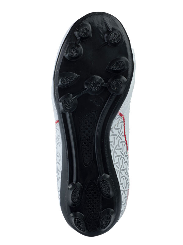 HINO KR Erkek Halı Saha Beyaz / Siyah Futbol Ayakkabısı - Görsel 8