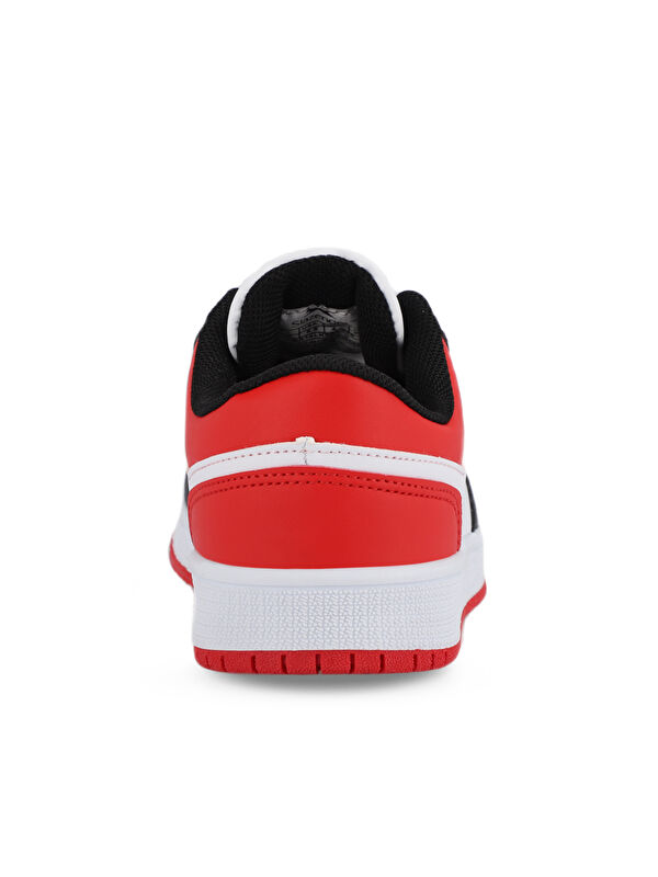 PRINCE I Erkek Beyaz / Siyah / Kırmızı Günlük Spor Ayakkabısı - Görsel 7