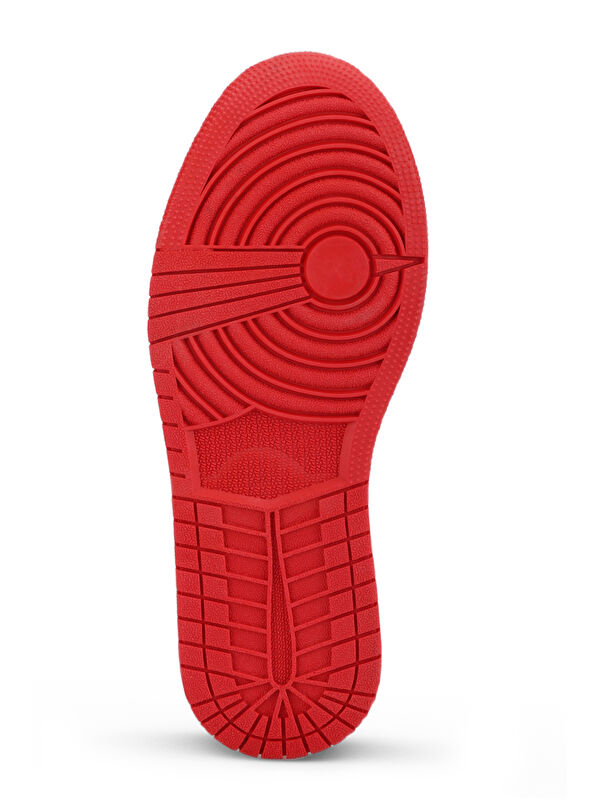 PRINCE I Erkek Beyaz / Siyah / Kırmızı Günlük Spor Ayakkabısı - Görsel 8