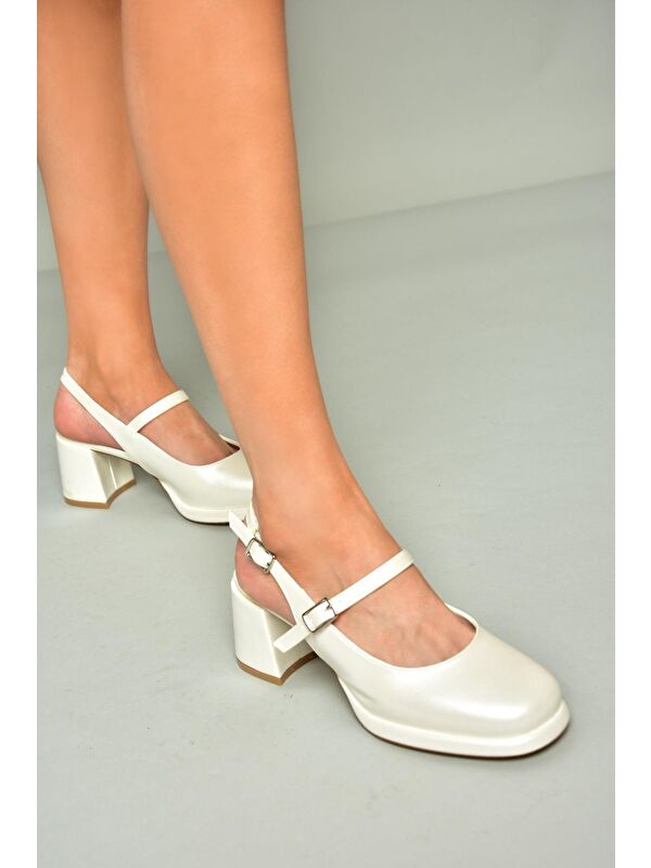 U8209300 Sedef Kadın Topuklu Ayakkabı - Görsel 3