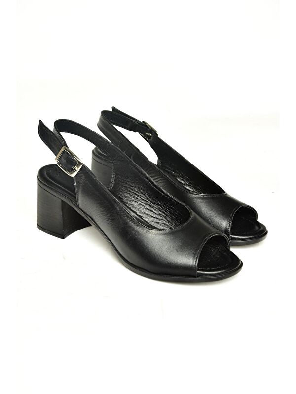 P5554540 Siyah Kadın Sandalet - Görsel 2