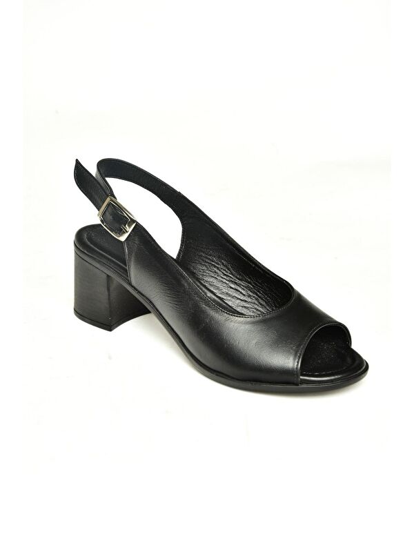 P5554540 Siyah Kadın Sandalet - Görsel 4