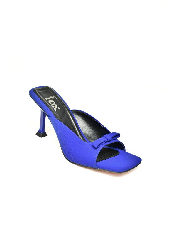 U9971120 Saks Mavi Kadın Topuklu Ayakkabı - Görsel 3
