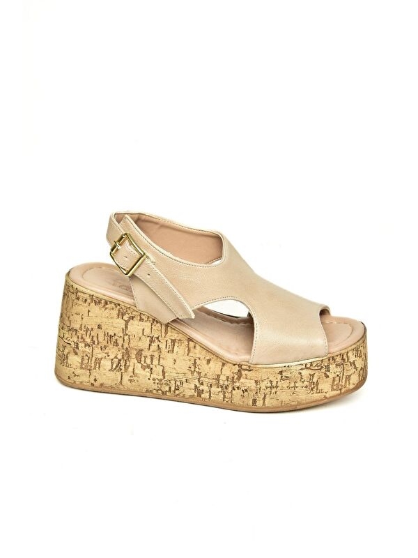 U9967550 Ten Kadın Dolgu Topuklu Ayakkabı - Görsel 4