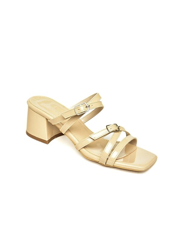 U5900319 Bej Kadın Topuklu Ayakkabı - Görsel 2