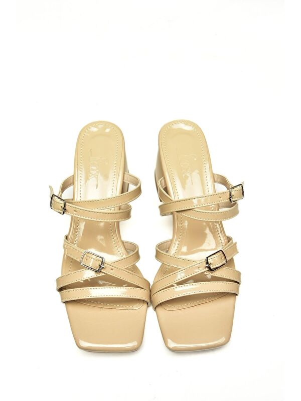 U5900319 Bej Kadın Topuklu Ayakkabı - Görsel 3