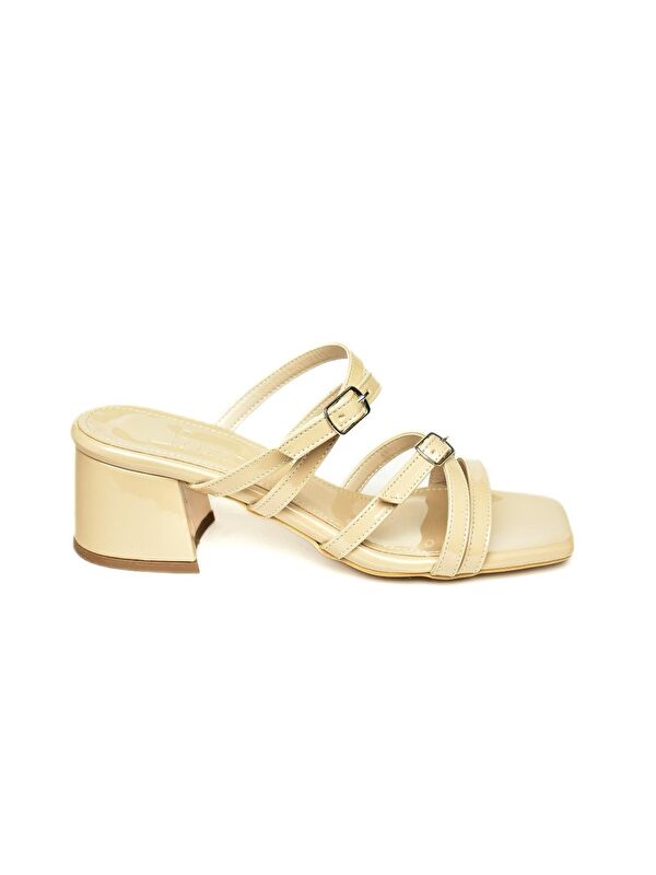 U5900319 Bej Kadın Topuklu Ayakkabı - Görsel 5