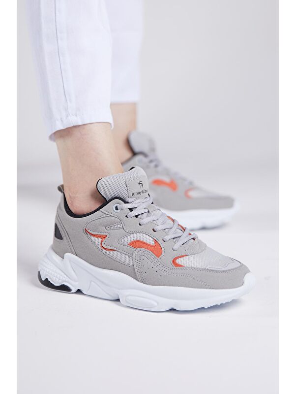 Unisex Gri Spor Ayakkabı Tb251 - Görsel 3