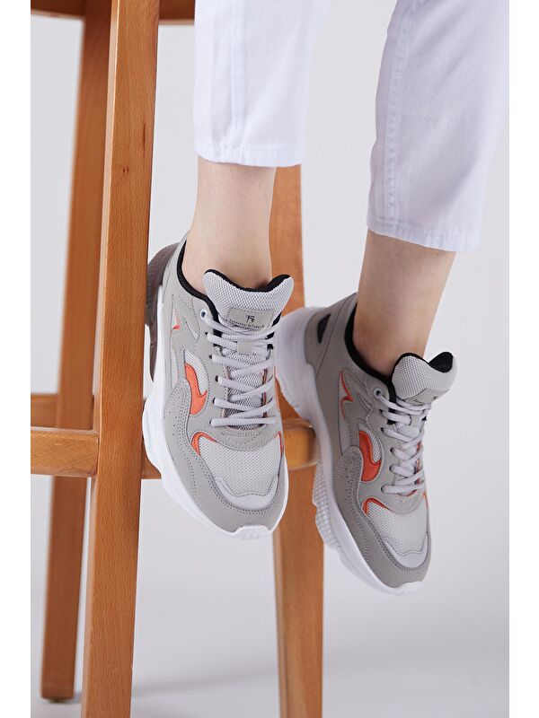 Unisex Gri Spor Ayakkabı Tb251 - Görsel 5