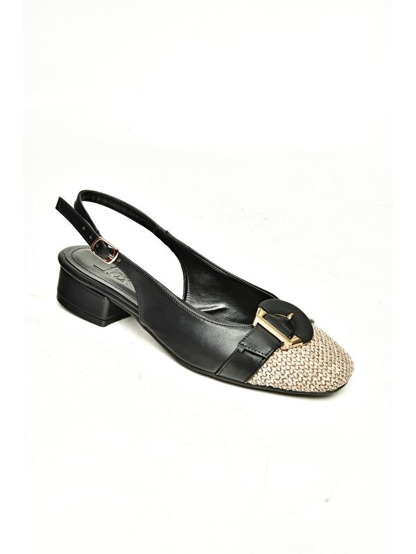 U6762353 Siyah Kadın Topuklu Ayakkabı - Görsel 4