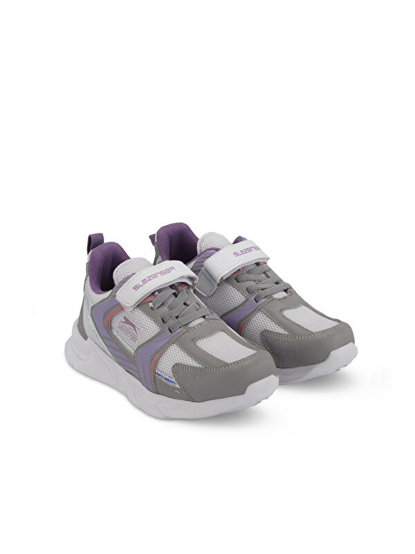 KENDALL Unisex Çocuk Cırt Cırtlı Gri / Fuşya Günlük Spor Ayakkabısı - Görsel 3