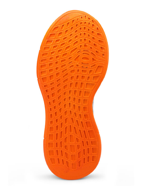 ABENA I Unisex Çocuk Koyu Gri / Turuncu Sneaker - Görsel 8