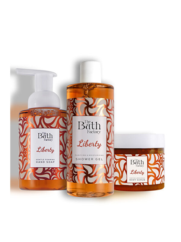 The Bath Factory Liberty Peeling + Liberty Duş Jeli + Liberty Köpük Sabun