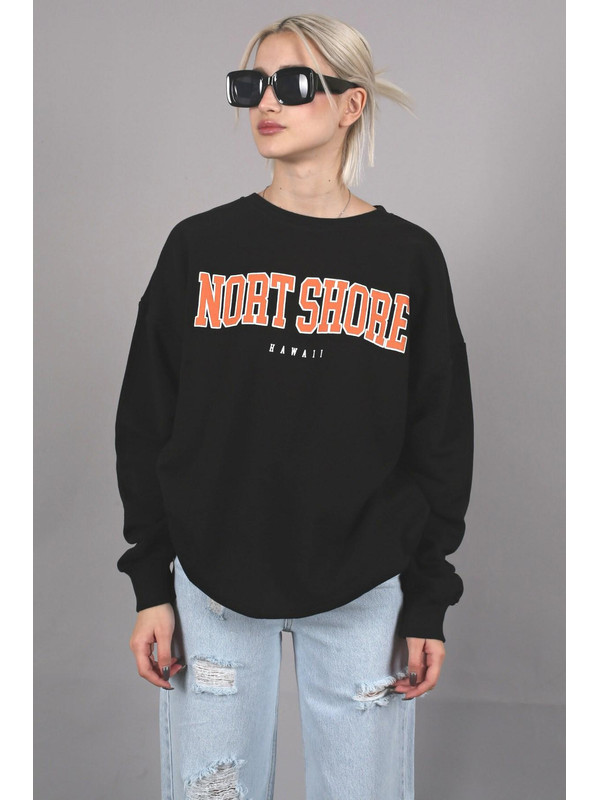 Madmext Siyah Sweatshirt Mg767