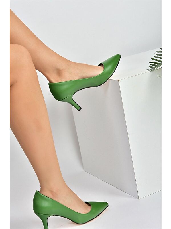 L253970009 Yeşil Kadın Ayakkabı - Görsel 4