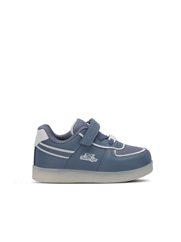 SLAZENGER PERLE Erkek Bebek Cırt Cırtlı Mavi Sneaker