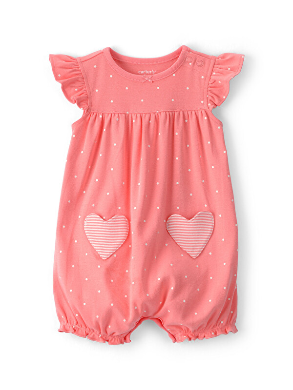 Carter's Kız Bebek Kısa Tulum 3 Ay-24 Ay Pembe