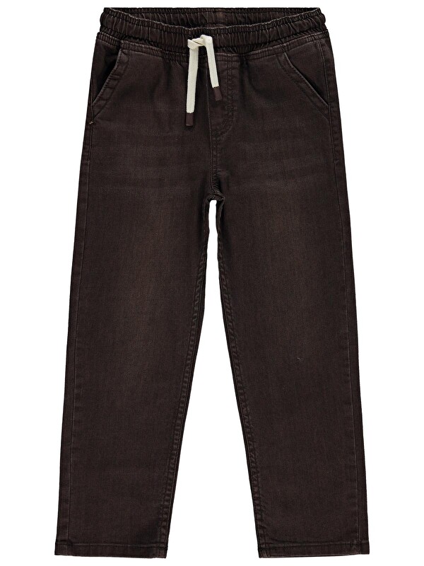Civil Boys Bağcıklı Basic 6-9 Yaş Pantolon - Kahve 9-10 Yaş