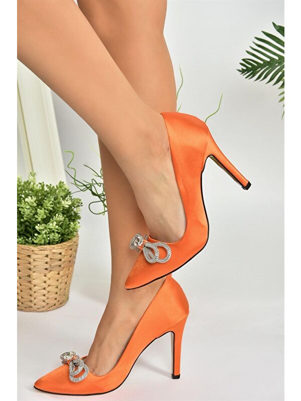 M253972004 Turuncu Kadın Ayakkabı - Görsel 3
