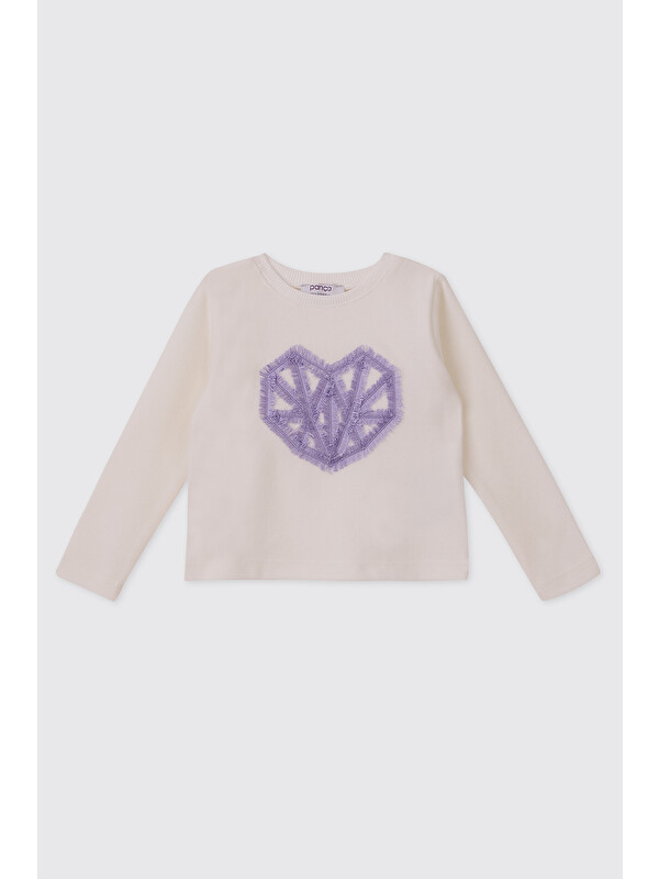 Panço Kız Bebek Ekrulıla Sweatshirt