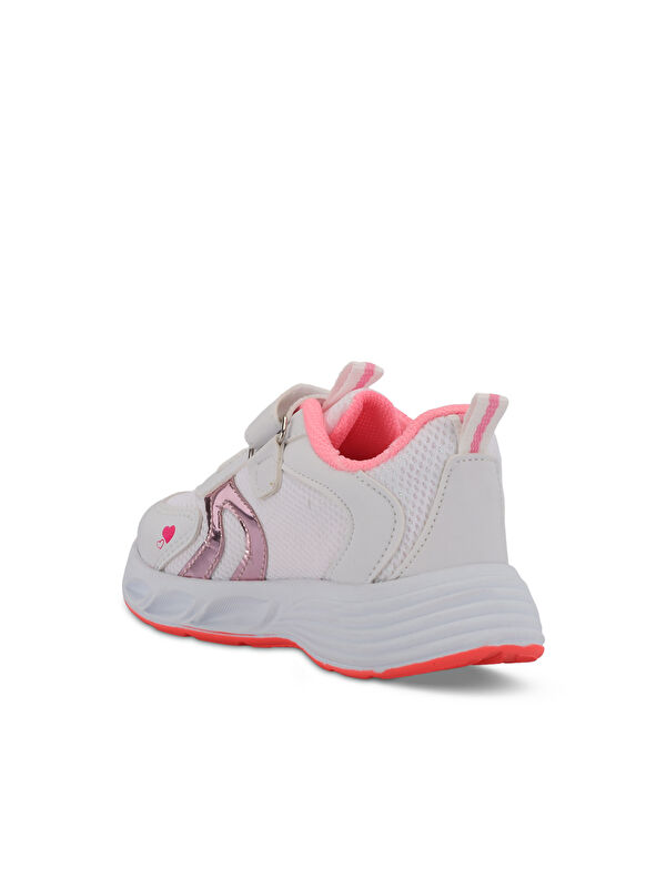 PAOLINO IN Kız Çocuk Beyaz / Pembe Sneaker - Görsel 4