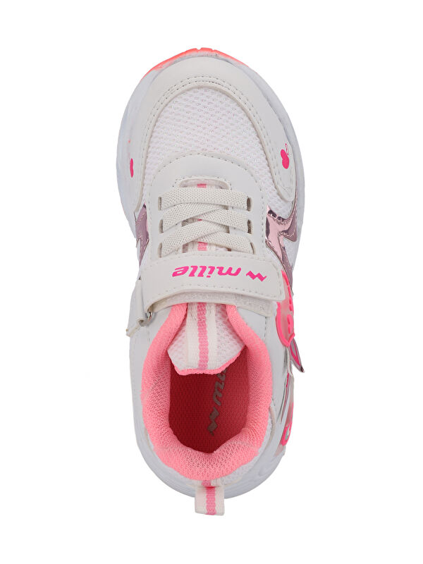PAOLINO IN Kız Çocuk Beyaz / Pembe Sneaker - Görsel 6
