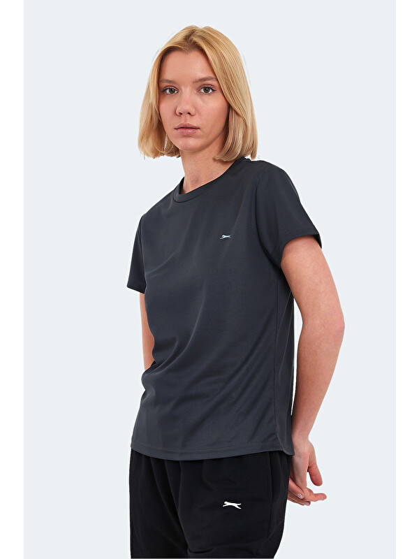 SLAZENGER Kadın Tişört Antrasit