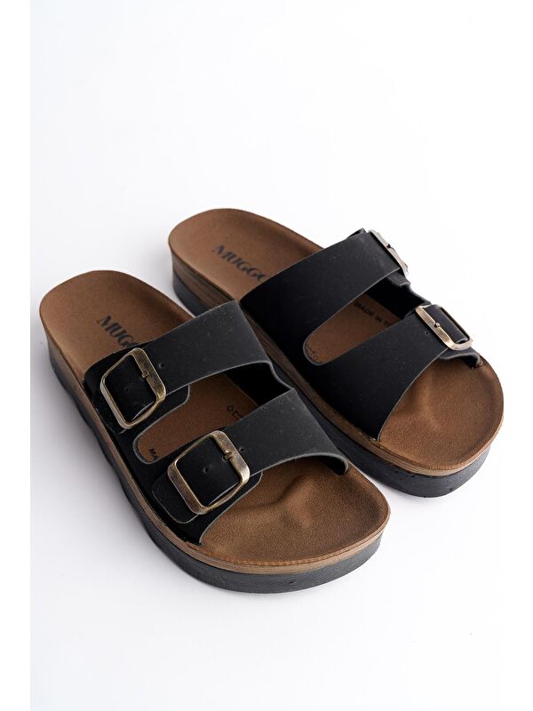 REHDA İki Toka Rahat Taban Ayarlanabilir Unisex Terlik - Görsel 3