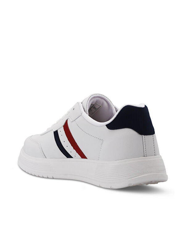 ZIPPER I Erkek Beyaz / Lacivert / Kırmızı Günlük Spor Ayakkabısı - Görsel 4