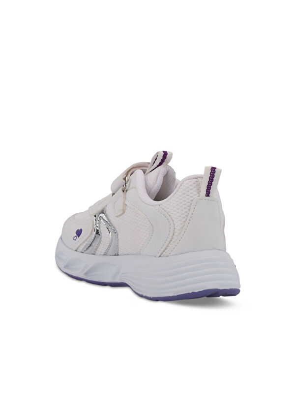PAOLINO IN Kız Çocuk Beyaz / Mor Sneaker - Görsel 4