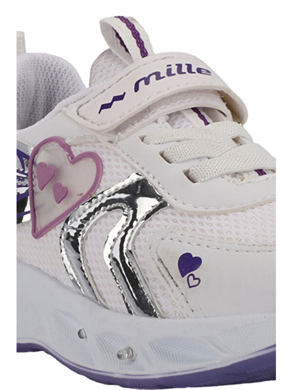 PAOLINO IN Kız Çocuk Beyaz / Mor Sneaker - Görsel 5