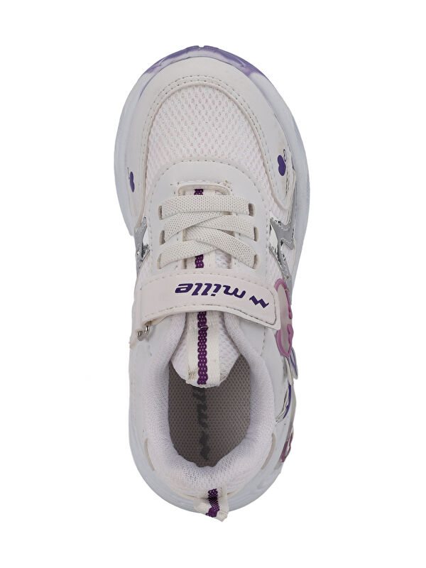 PAOLINO IN Kız Çocuk Beyaz / Mor Sneaker - Görsel 6