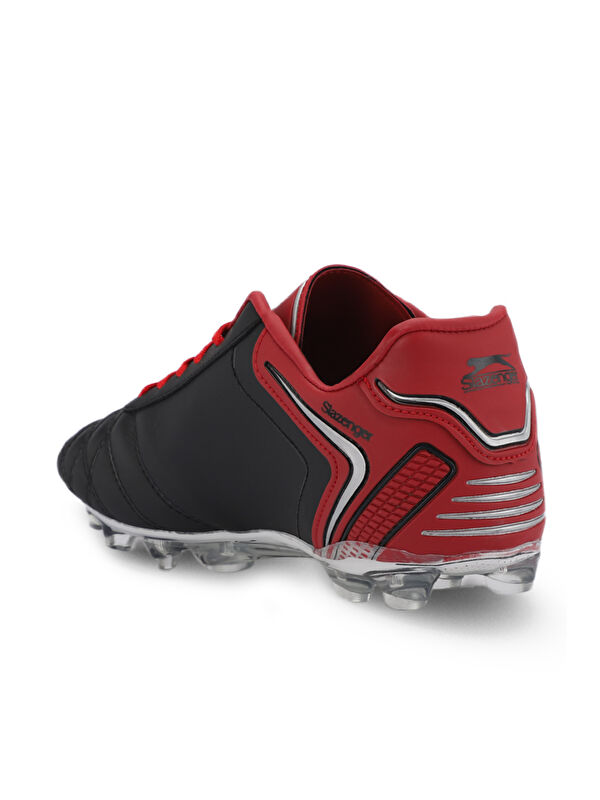 HUGO KR Erkek Halı Saha Siyah / Kırmızı Futbol Ayakkabısı - Görsel 4