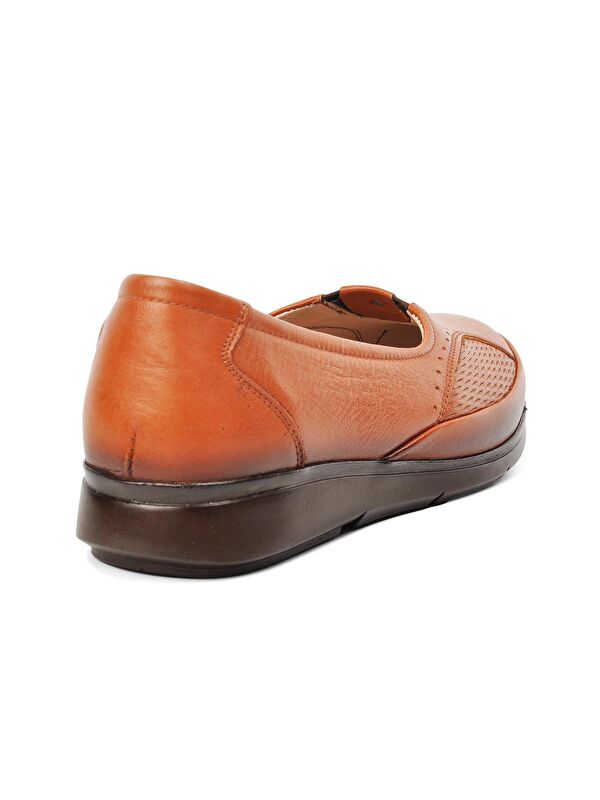 Taba Hakiki Deri Kadın Klasik Ayakkabı 8766 - Görsel 5