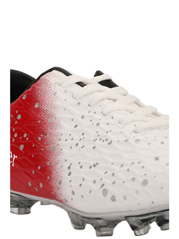 HANIA KRP Erkek Çocuk Halı Saha Beyaz / Kırmızı Futbol Ayakkabısı - Görsel 5