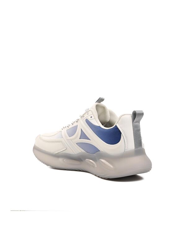 231495 Beyaz Bağcıklı Erkek Sneaker - Görsel 5