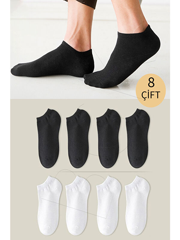 BGK Unisex Basic Patik Çorap 8 Çift
