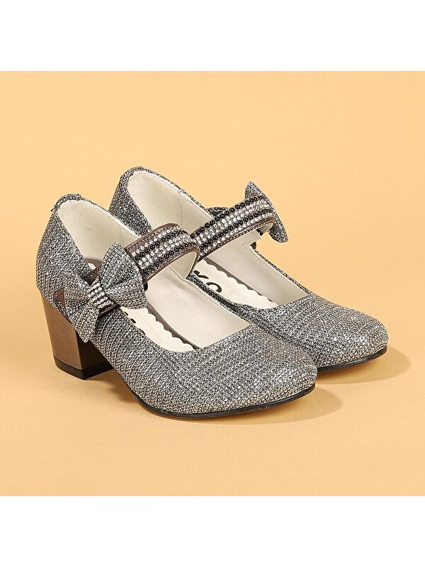 Cameli Çupra Günlük Kız Çocuk 4 Cm Topuklu Abiye Ayakkabı - Görsel 4