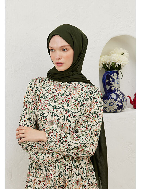 Fresh Scarfs Rami Viskon Şal Çam Yeşili