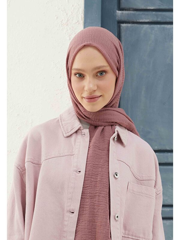 Fresh Scarfs Bürümcük Şal Gül Kurusu