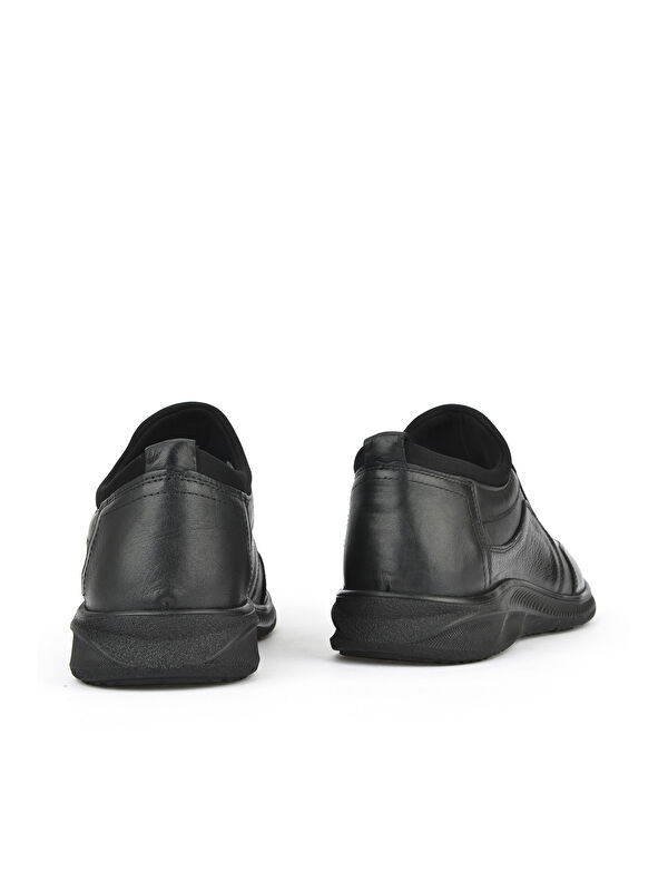 Erkek Hakiki Deri Sneaker 143423Z69 Siyah - Görsel 4