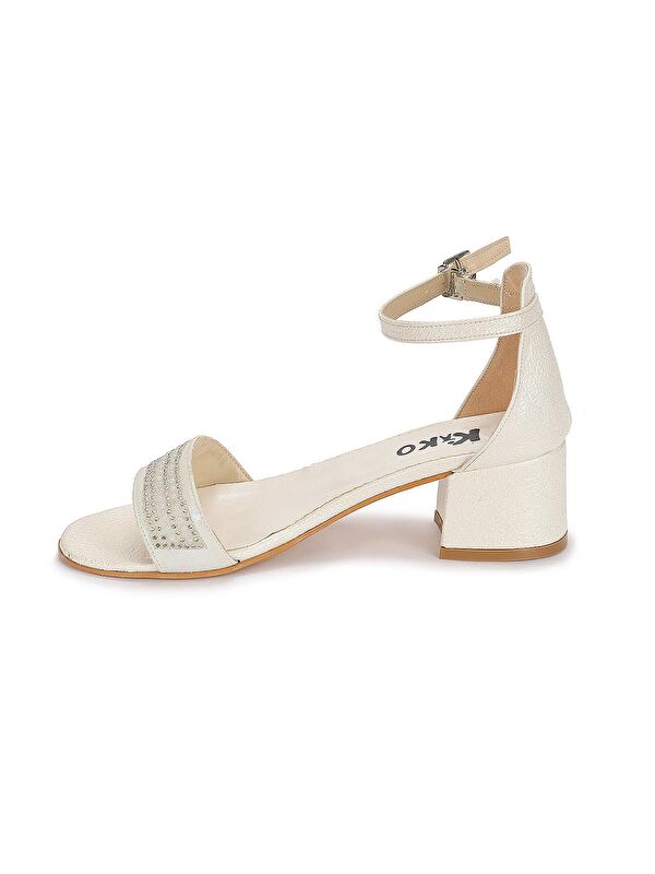 Elinor Çatlak Günlük Kız Çocuk 3 Cm Topuklu Sandalet Abiye Ayakkabı - Görsel 6