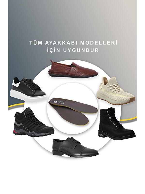 X15 Yumuşak Ortopedik Tabanlık Erkek Kadın Gri - Görsel 6