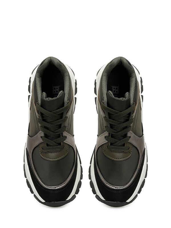 DESSY 3PR Haki Kadın Sneaker - Görsel 5