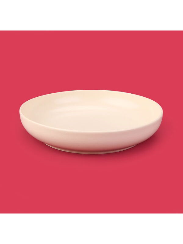 Evidea Kitchen Nordic Çukur Yemek Tabağı - Krem - 22 cm