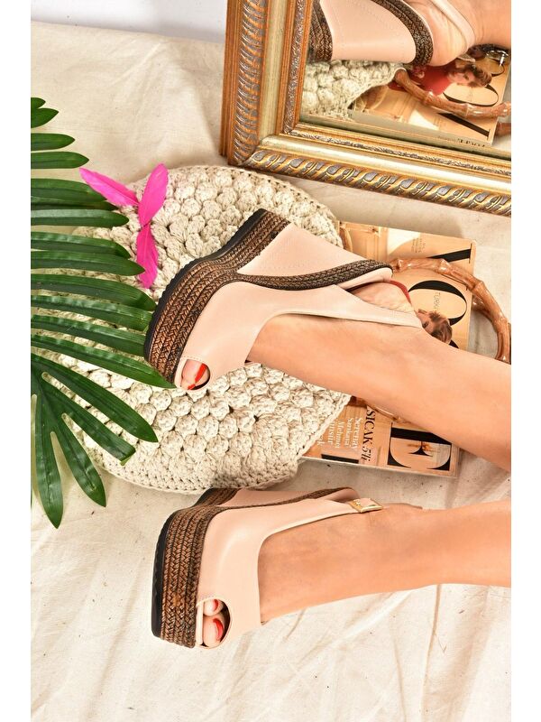 9674070803 Ten Dolgu Taban Kadın Ayakkabı - Görsel 2