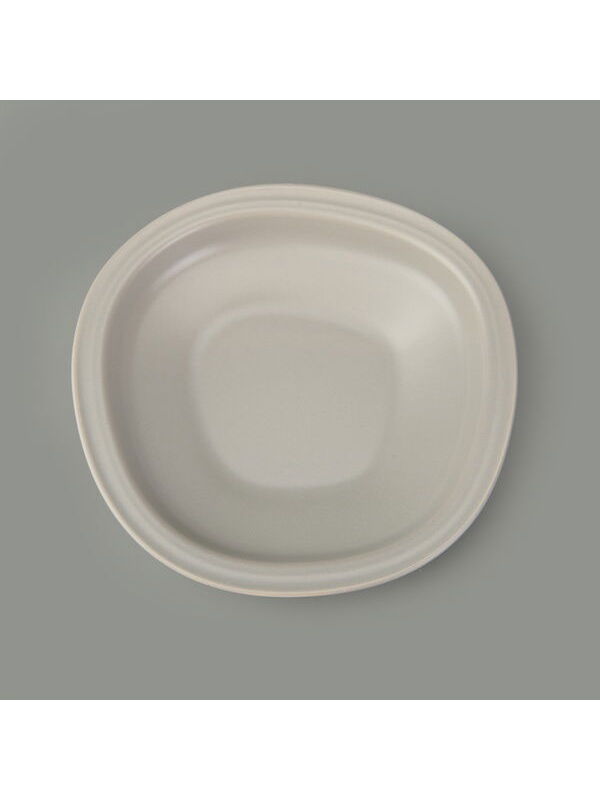 Evidea Kitchen Bloom Çukur Yemek Tabağı - Gri - 23 cm