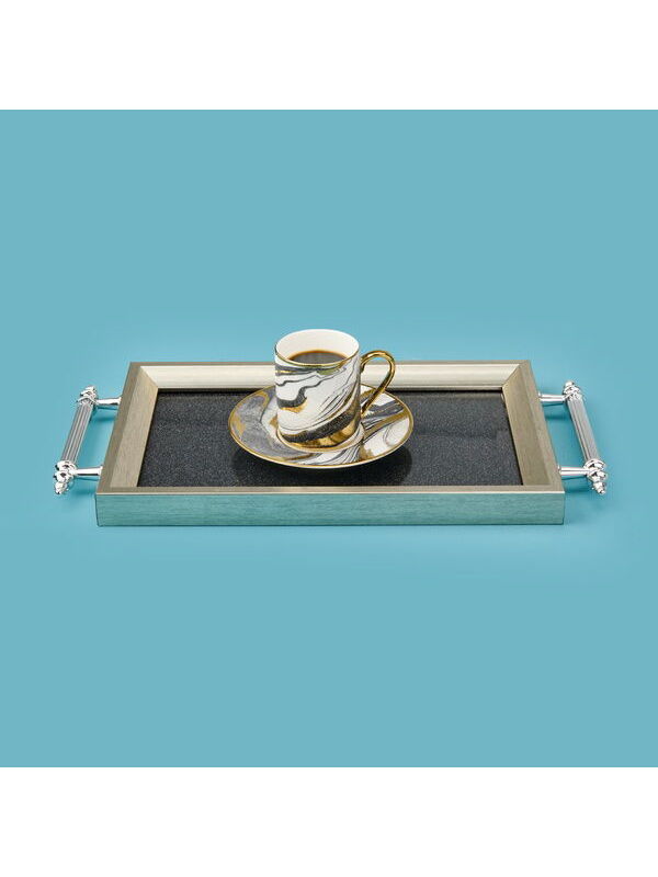 Evidea Kitchen Mini Tepsi - Silver - 29x18 cm